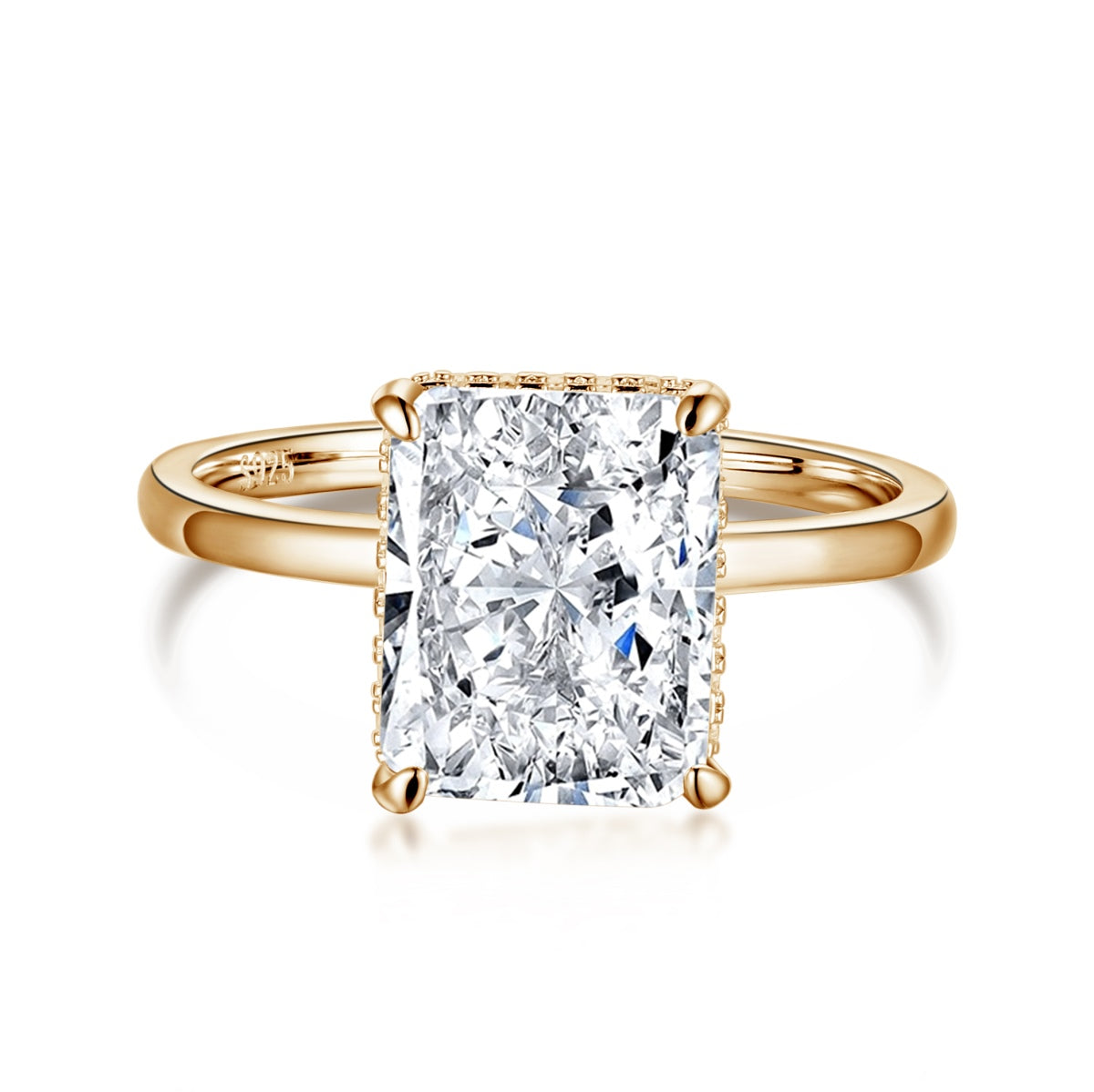 [Kismet Jewels ]4.0 Carat Ornate Enchanting Radiand Cut Banquet Ring