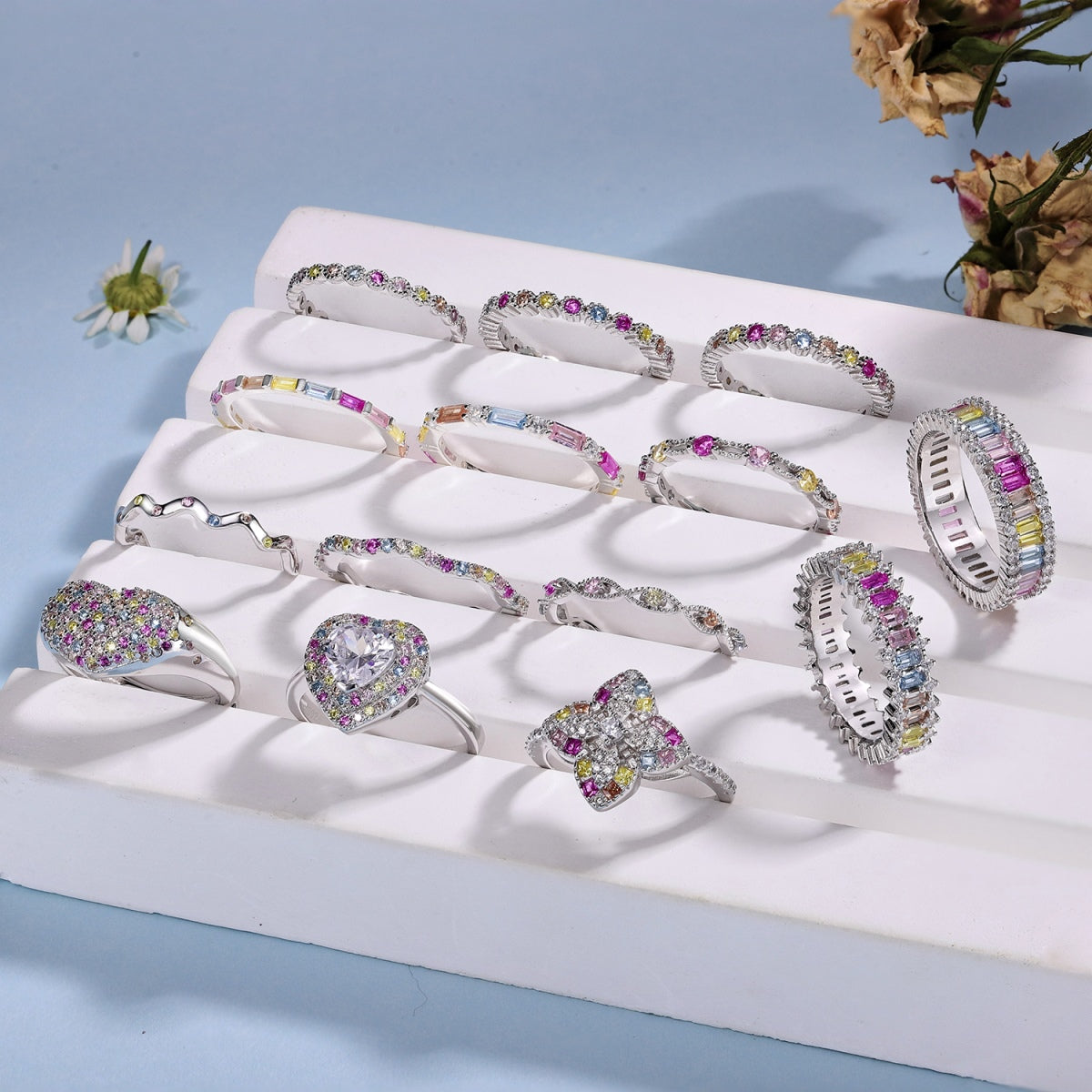 [Kismet Jewels ]Delicate Ebullient Heart Shape Wedding Ring