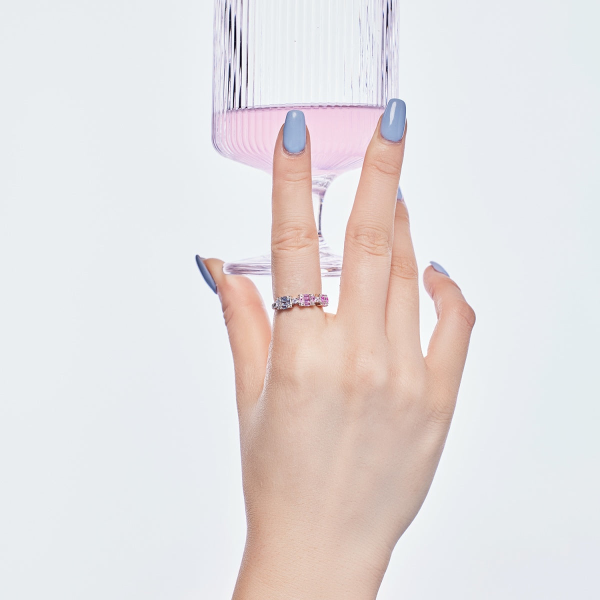 [Kismet Jewels ]Unique Colorful Emerald Cut Party Ring