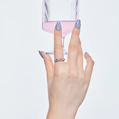 [Kismet Jewels ]Unique Colorful Emerald Cut Party Ring