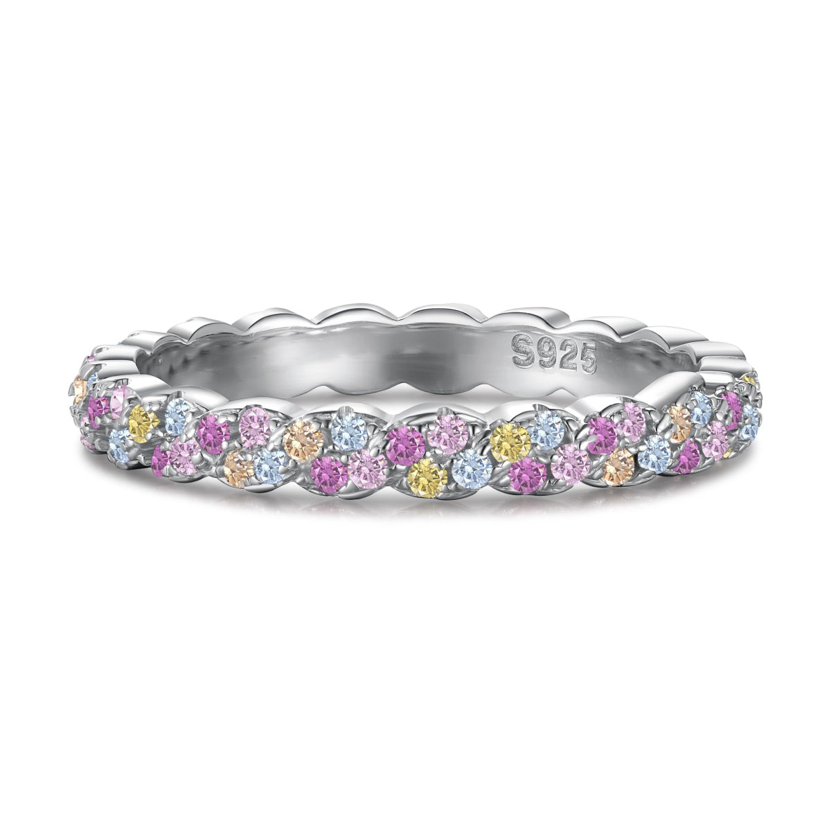 [Kismet Jewels ]Dainty Ebullient Round Cut Daily Ring
