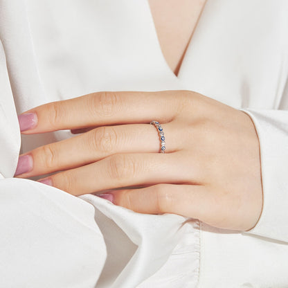 [Kismet Jewels ]Sparkling Vibrant Round Shape Daily Ring