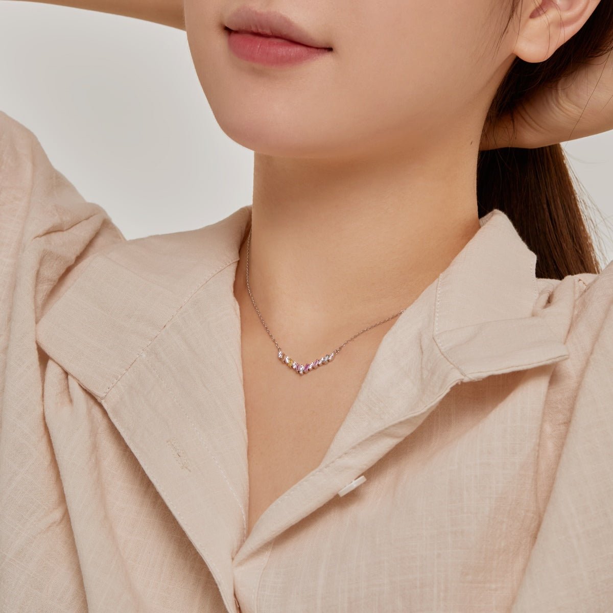 [Kismet Jewels ]Dazzling Rainbow Necklace