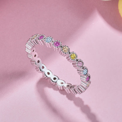 [Kismet Jewels ]Unique Scintillating Round Cut Daily Ring