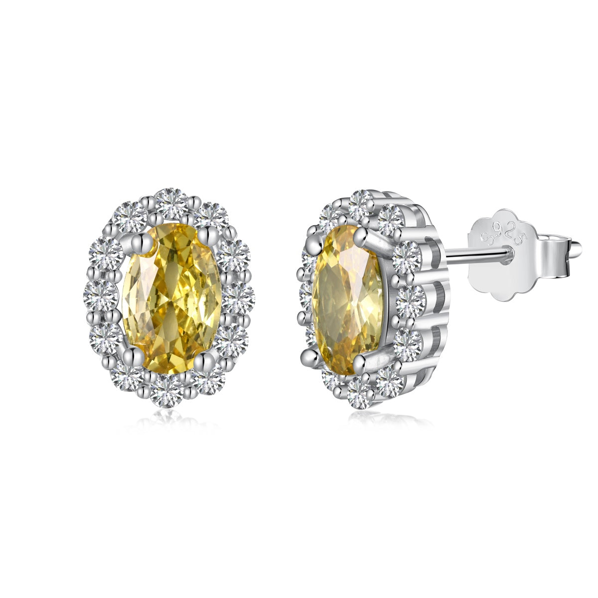 [Kismet Jewels ]Delicate Unique Oval Cut Daily Earrings