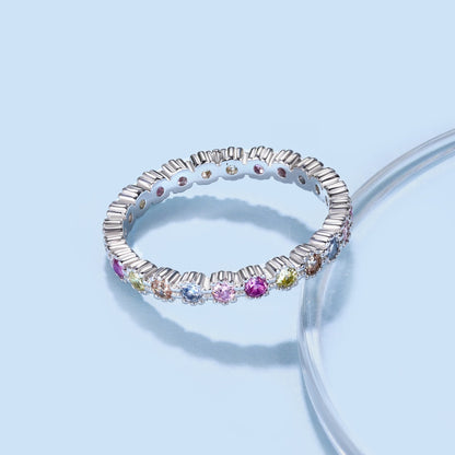 [Kismet Jewels ]Exquisite Colorful Round Cut Party Ring