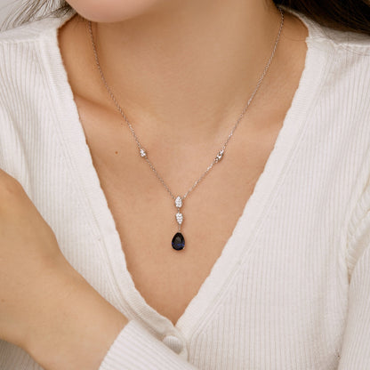 [Kismet Jewels ]Dazzling Pear Cut Necklace
