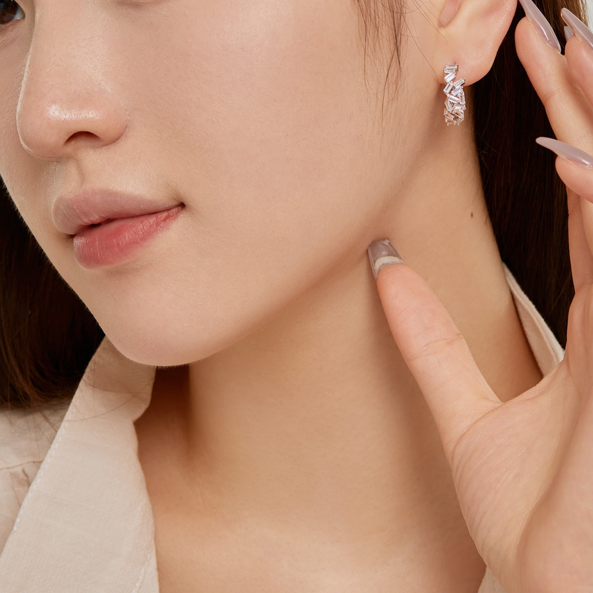 [Kismet Jewels ]Dazzling Colorful Emerald Cut Daily Earrings