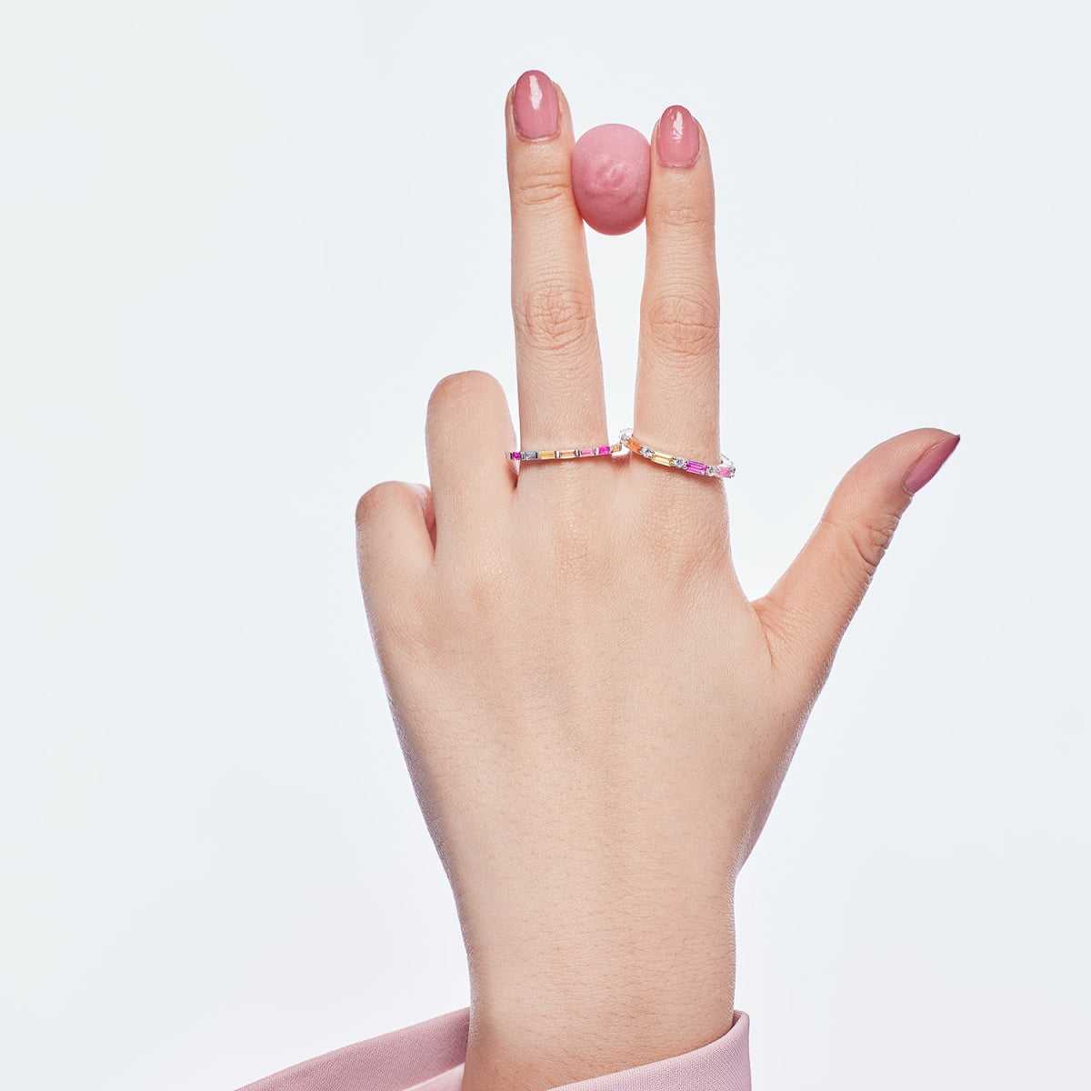 [Kismet Jewels ]Exquisite Multicolored Emerald Cut Daily Ring