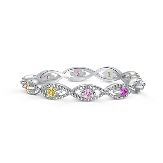 [Kismet Jewels ]Elegant Energetic Round Cut Daily Ring