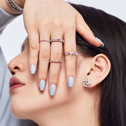 [Kismet Jewels ]Unique Scintillating Round Cut Daily Ring