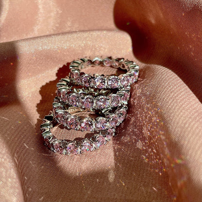 [Kismet Jewels ]Eternity Round Cut Tennis Ring