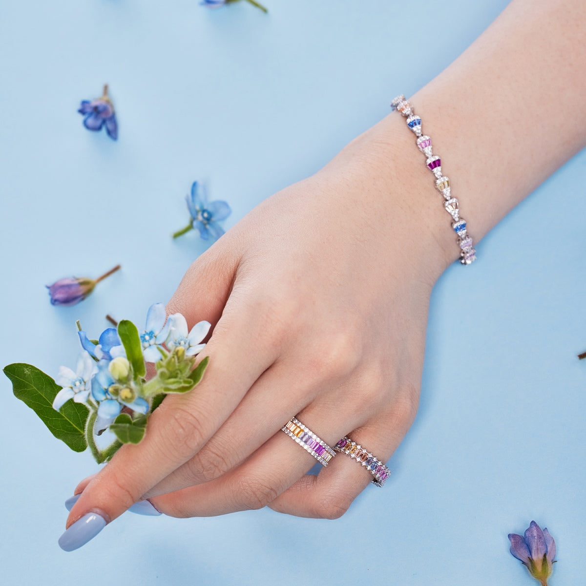 [Kismet Jewels ]Radiant Water Drop Shape Daily Bracelet