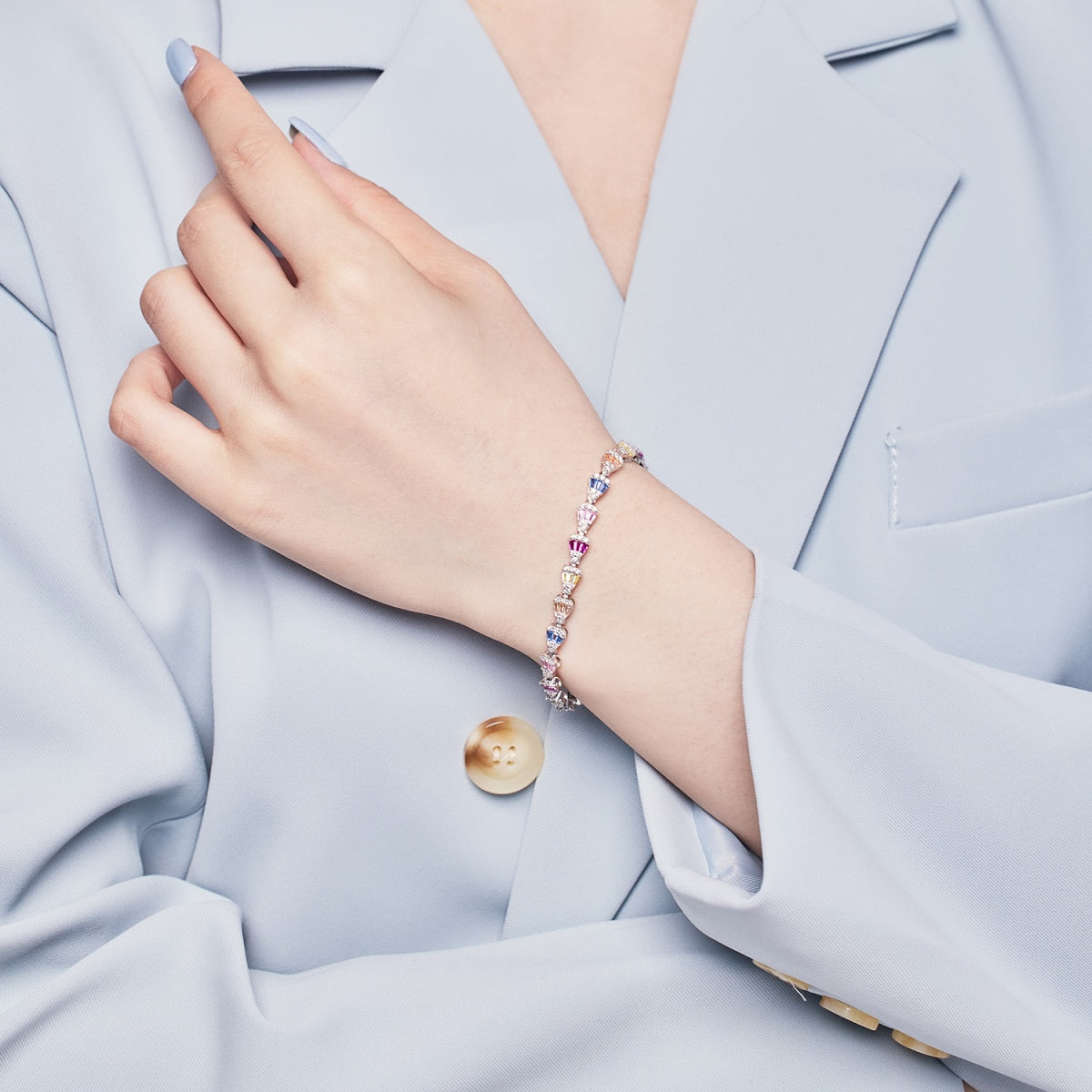[Kismet Jewels ]Radiant Water Drop Shape Daily Bracelet