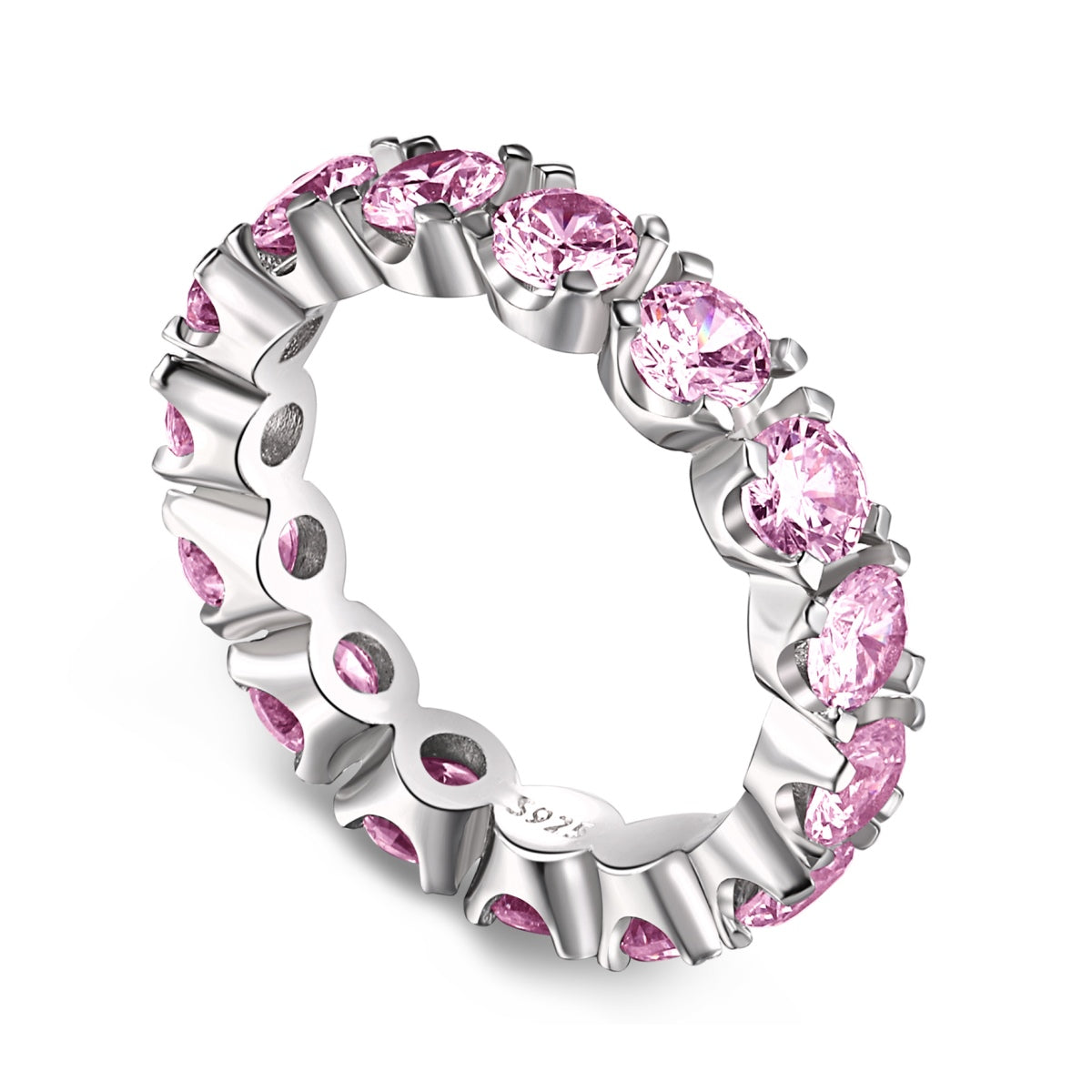 [Kismet Jewels ]Eternity Round Cut Tennis Ring