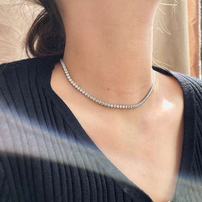 [Kismet Jewels ]Elegant Tennis Chain Necklace