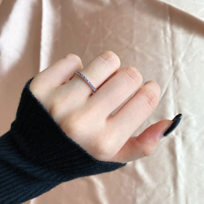 [Kismet Jewels ]Delicate Sparkling Round Cut Daily Ring