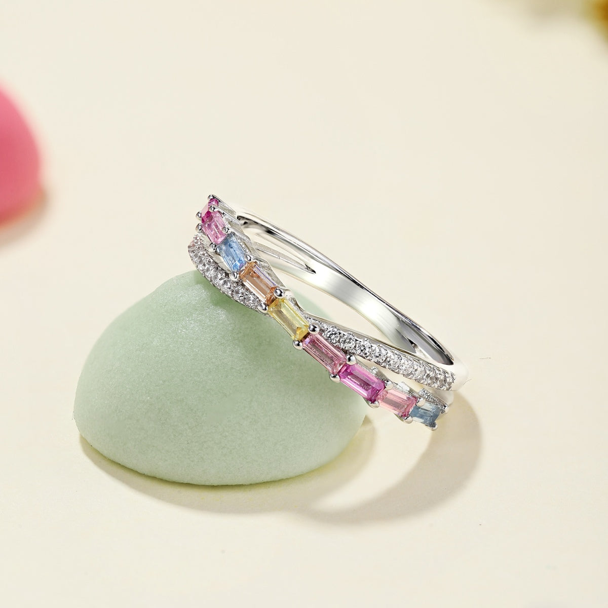 [Kismet Jewels ]Energetic Elegant Radiant Cut Party Ring