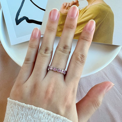 [Kismet Jewels ]Eternity Round Cut Tennis Ring
