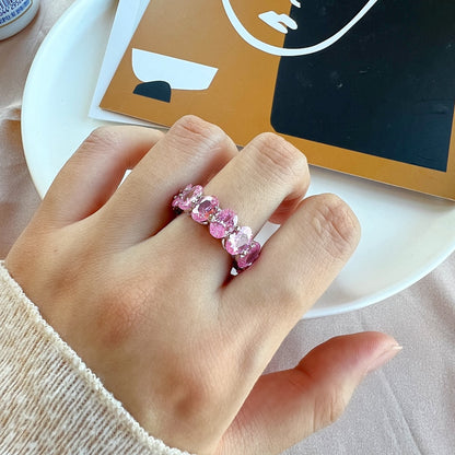 [Kismet Jewels ]Dainty Elongated Cushion Cut Tennis Ring