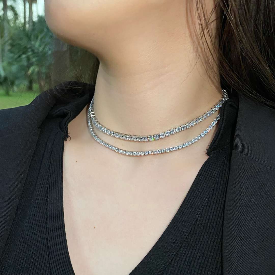 [Kismet Jewels ]Elegant Tennis Chain Necklace