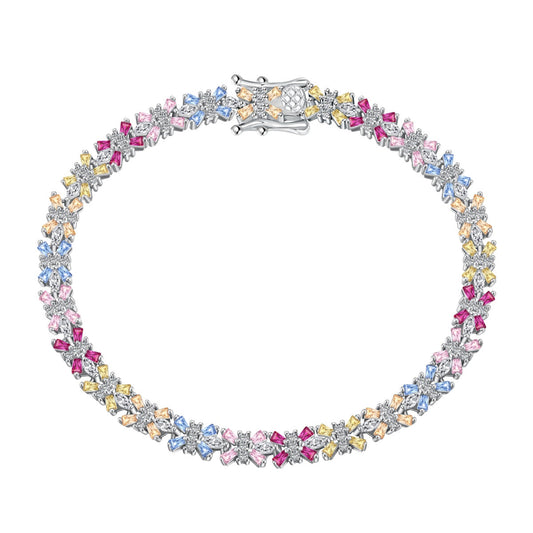 [Kismet Jewels ]Radiant Colorful Emerald Cut Party Bracelet