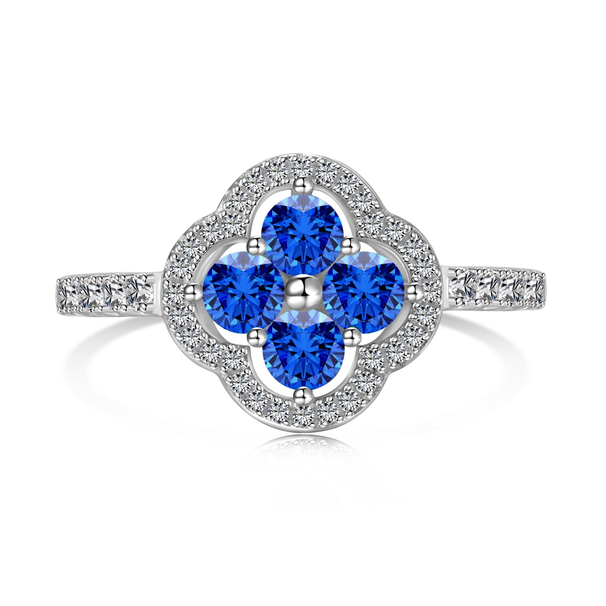 [Kismet Jewels ]Four Leaf Clover Flower Design Ring