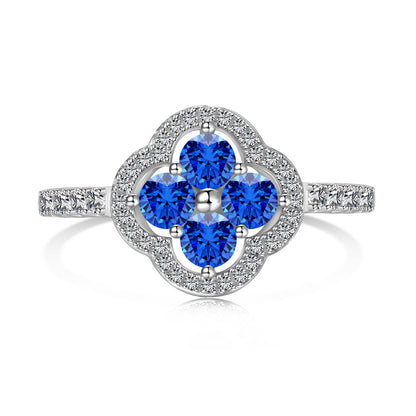 [Kismet Jewels ]Four Leaf Clover Flower Design Ring