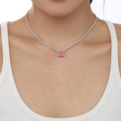 [Kismet Jewels ]4.0 Carat Elegant Radiant Cut Necklace