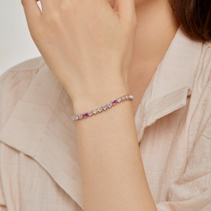 [Kismet Jewels ]Delicate Colorful Emerald Cut Party Bracelet