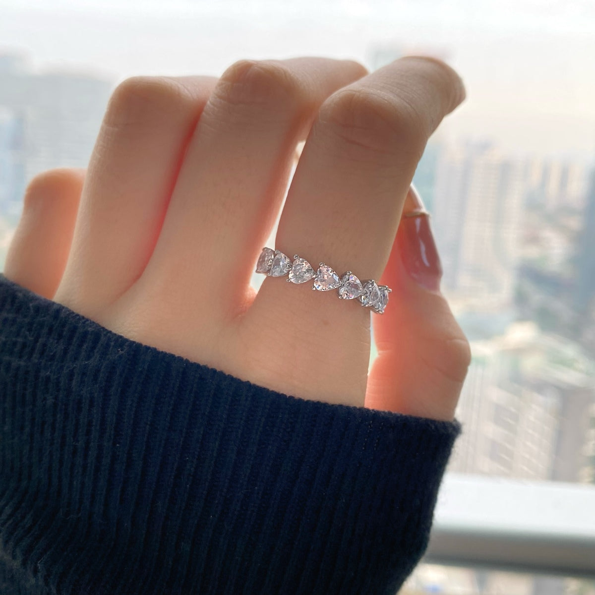 [Kismet Jewels ]0.25 Carat Radiant Romance Heart Cut Lover Ring