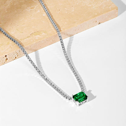 [Kismet Jewels ]4.0 Carat Elegant Radiant Cut Necklace