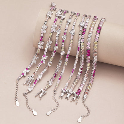 [Kismet Jewels ]Delicate Colorful Emerald Cut Party Bracelet