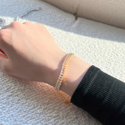 [Kismet Jewels ]Exquisite Emerald Cut Daily Bracelet
