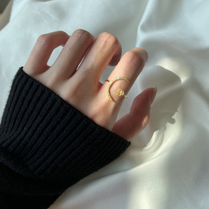 [Kismet Jewels ]Eternity Moon & Star Ring