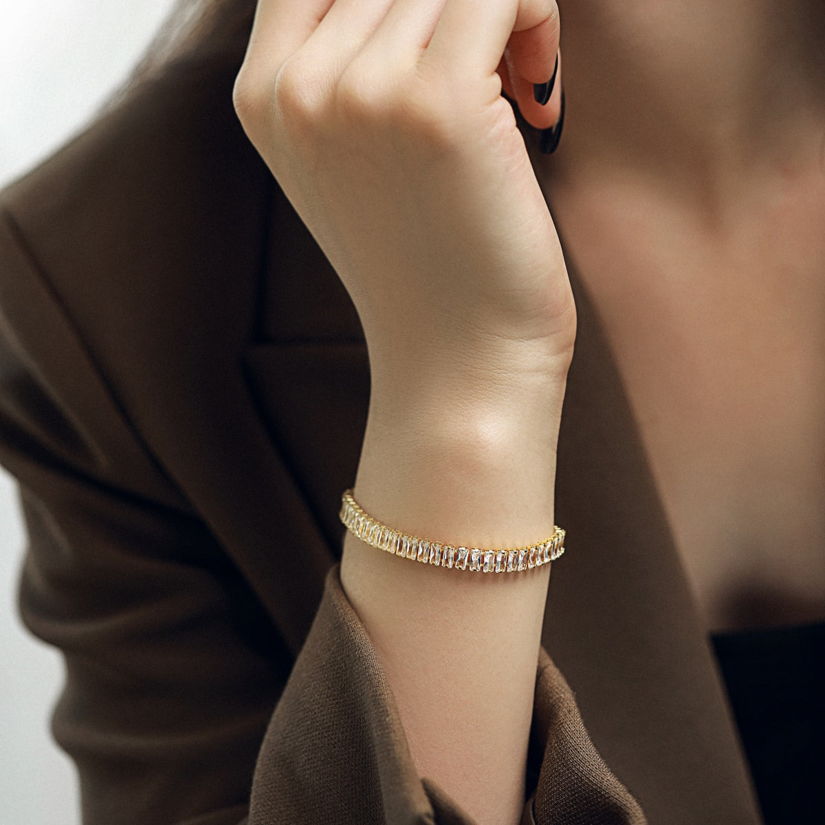 [Kismet Jewels ]Exquisite Emerald Cut Daily Bracelet