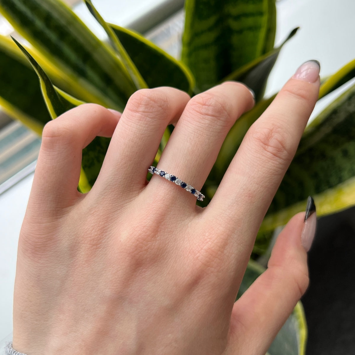 [Kismet Jewels ]Exquisite Colorful Round Cut Tennis Ring