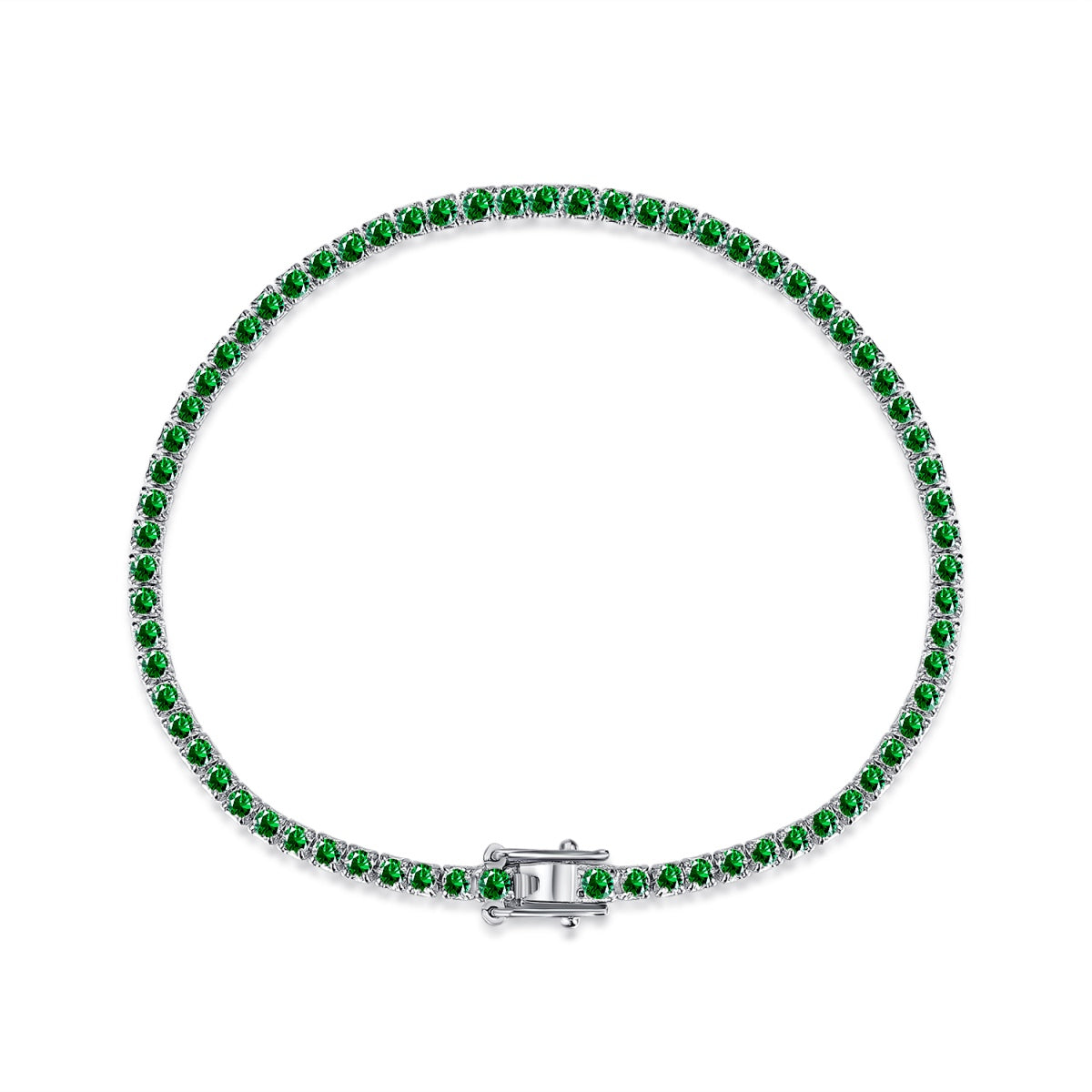 [Kismet Jewels ]Dazzling Colorful Round Cut Daily Bracelet