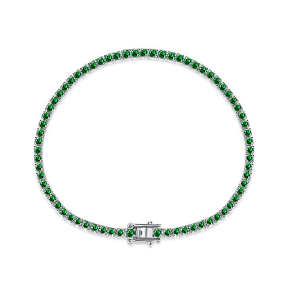 [Kismet Jewels ]Dazzling Colorful Round Cut Daily Bracelet