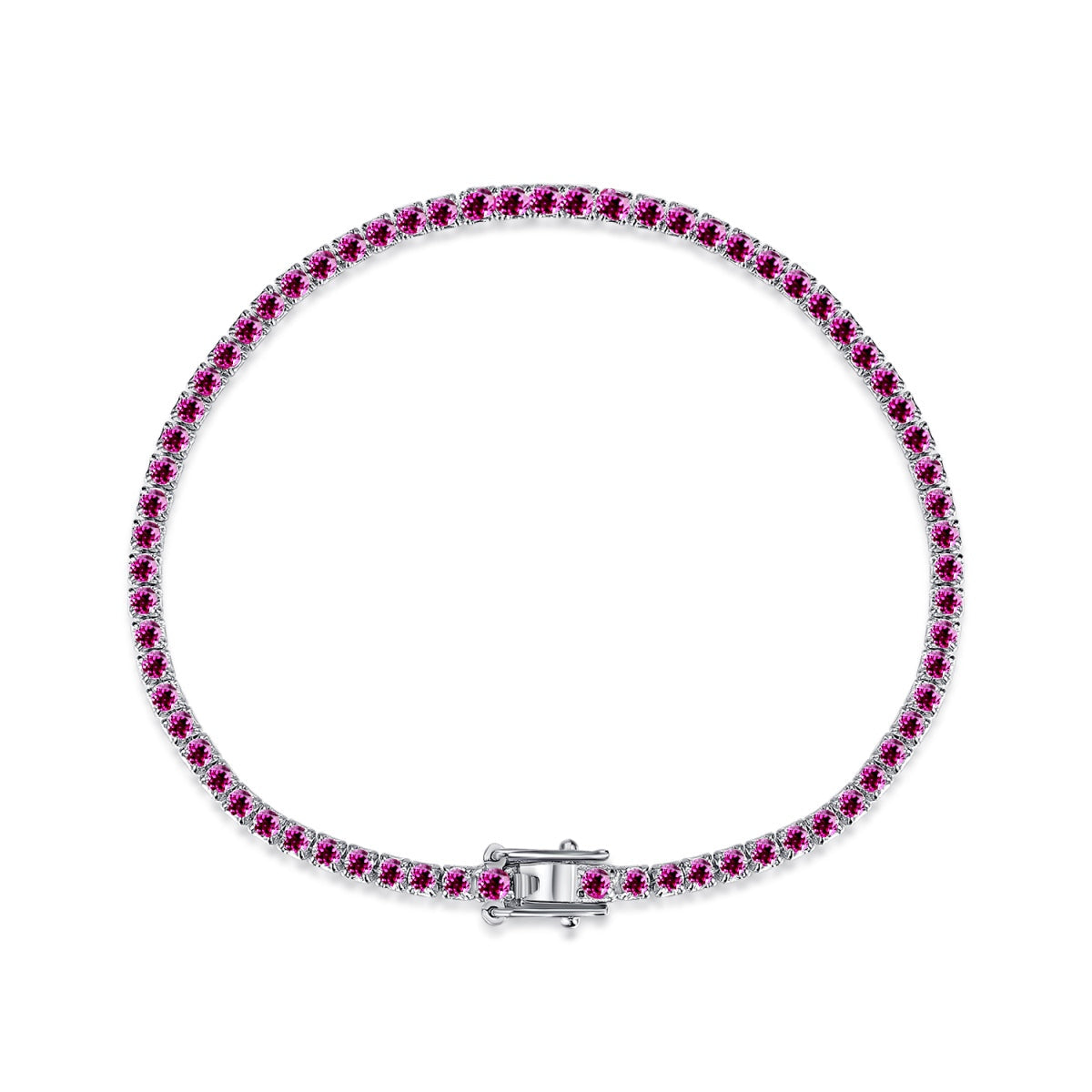 [Kismet Jewels ]Dazzling Colorful Round Cut Daily Bracelet