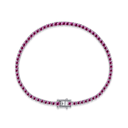 [Kismet Jewels ]Dazzling Colorful Round Cut Daily Bracelet