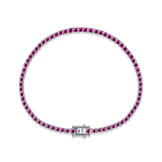 [Kismet Jewels ]Dazzling Colorful Round Cut Daily Bracelet