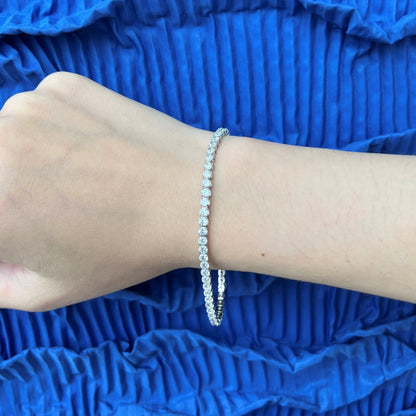 [Kismet Jewels ]Sparkling Round Cut Daily Bracelet