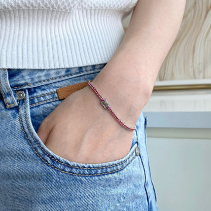 [Kismet Jewels ]Dazzling Colorful Round Cut Daily Bracelet