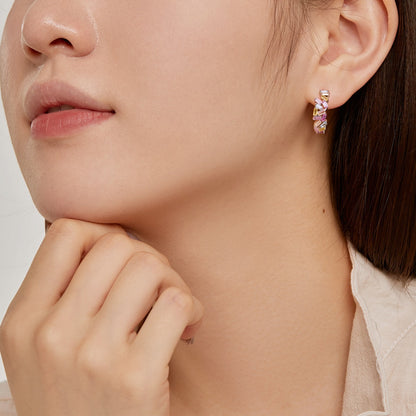 [Kismet Jewels ]Dazzling Colorful Emerald Cut Daily Earrings