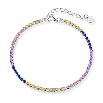 [Kismet Jewels ]Radiant Shinning Princess Cut Tennis Bracelet