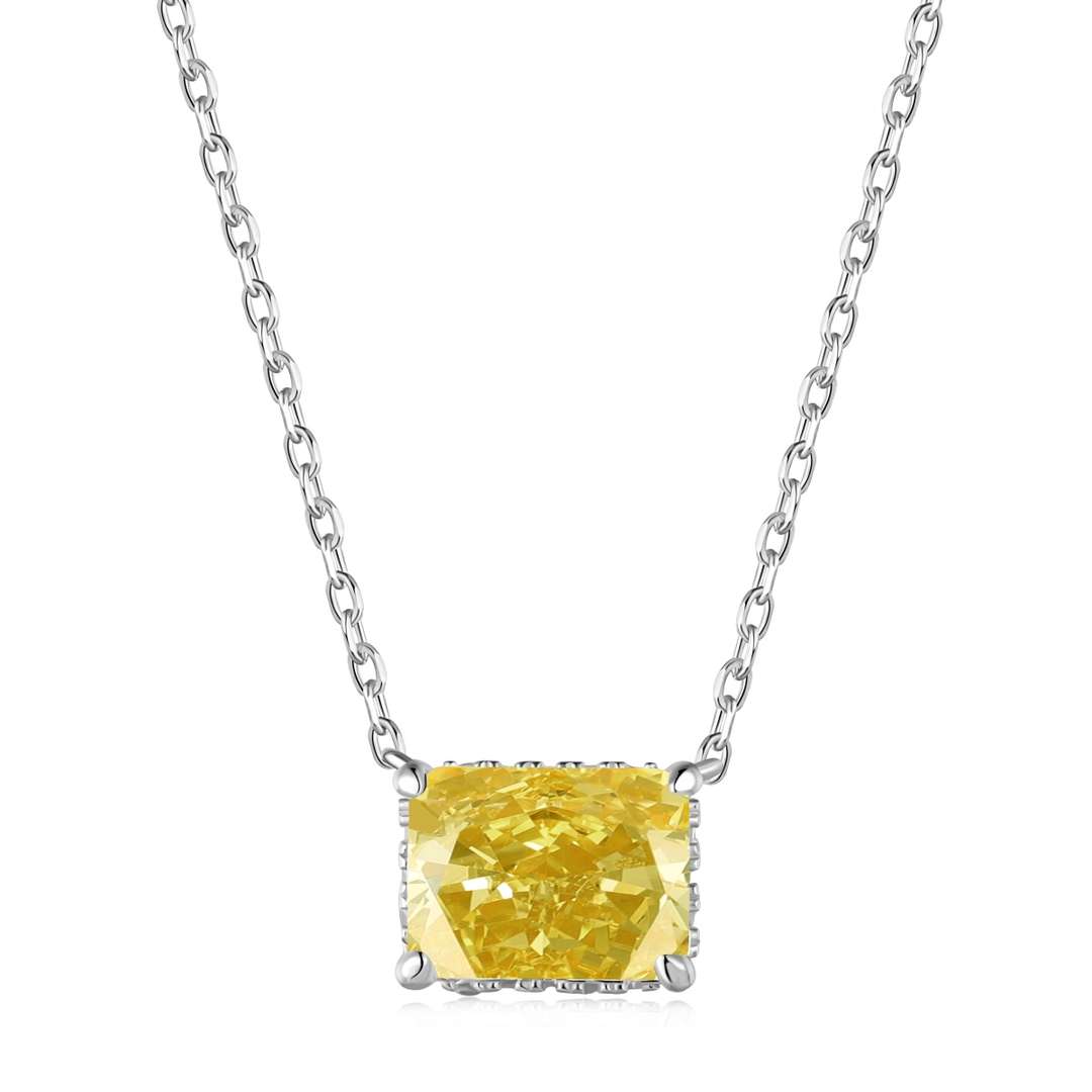 [Kismet Jewels ]Luxurious Square Shape Colorful Necalack