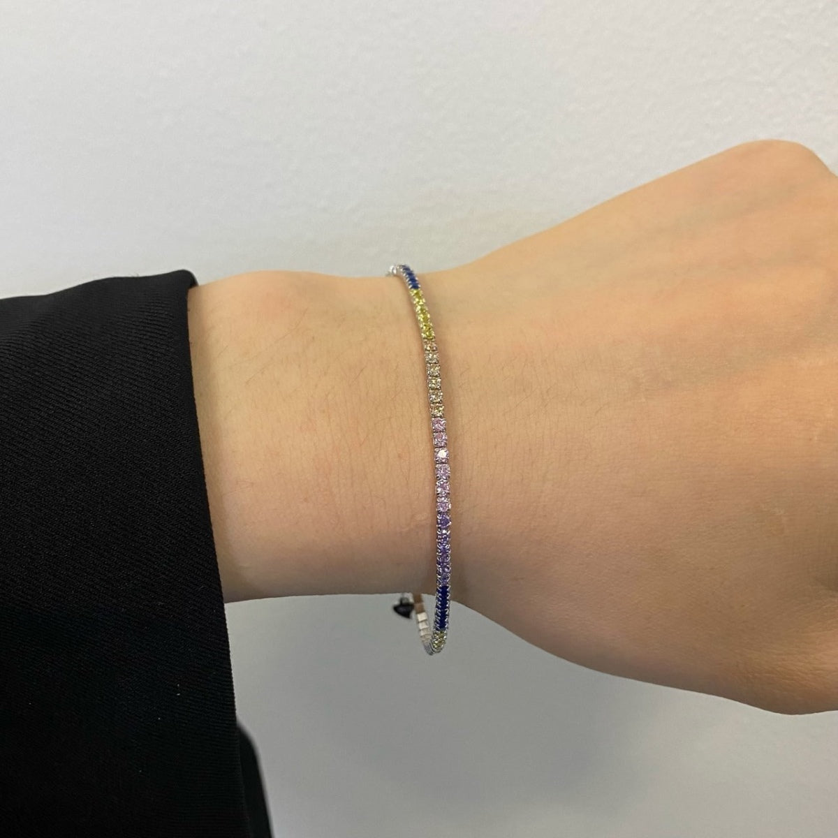 [Kismet Jewels ]Radiant Shinning Princess Cut Tennis Bracelet