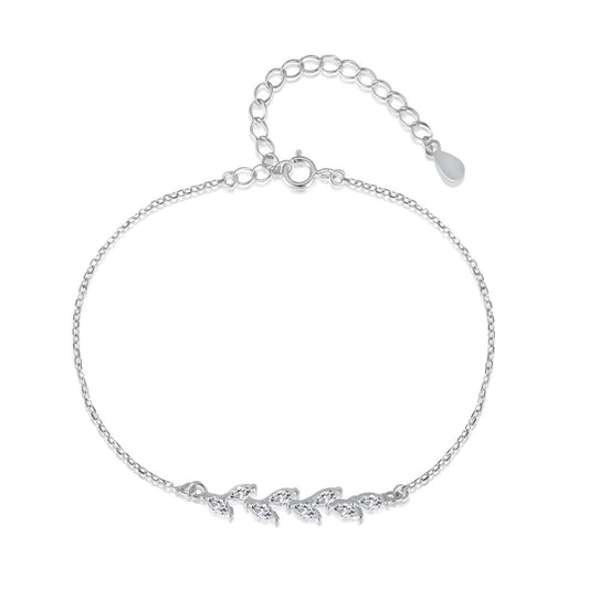 [Kismet Jewels ]Elegant Wheat Leaves Shape Bracelet