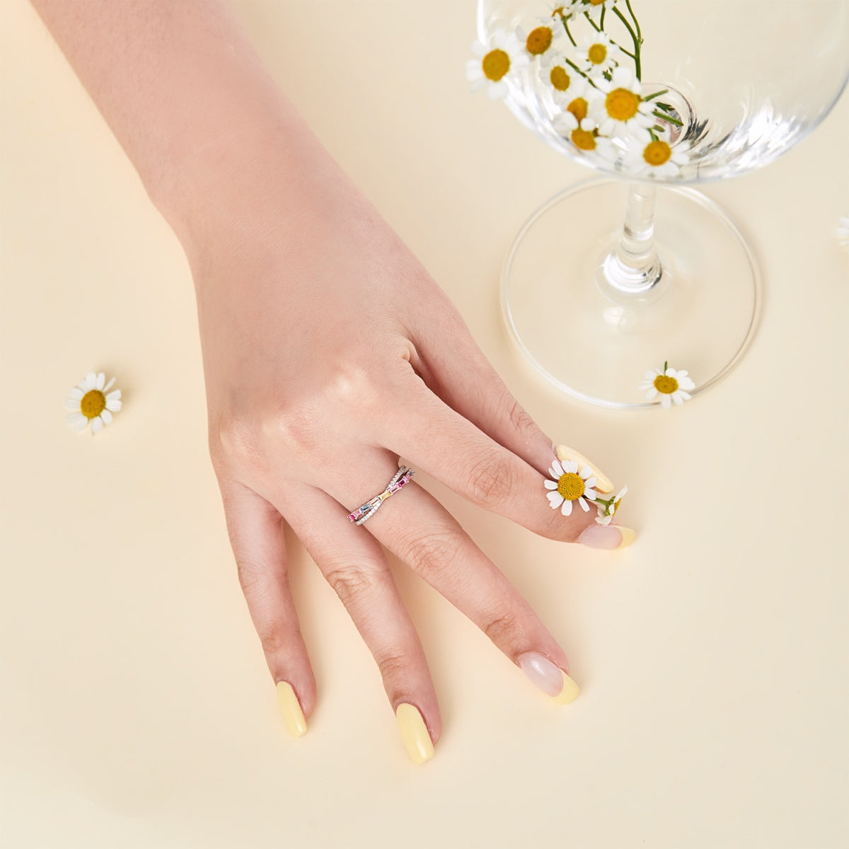 [Kismet Jewels ]Energetic Elegant Radiant Cut Party Ring